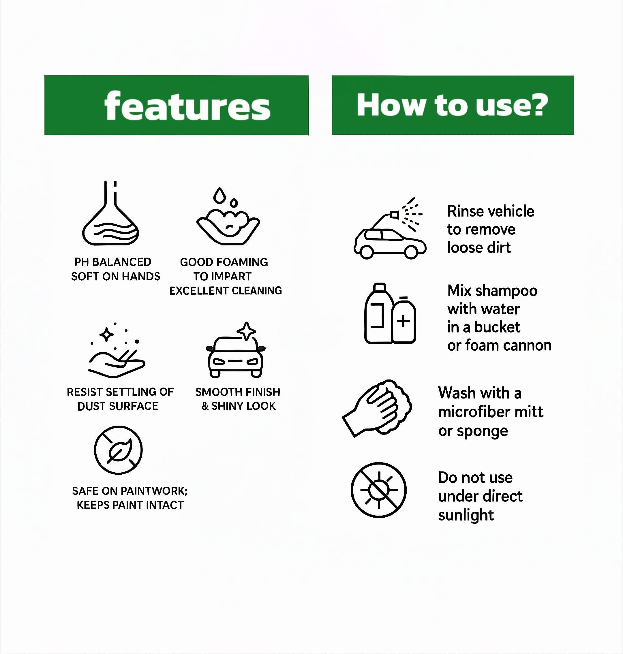 Motox Foam wash shampoo| 250 ml