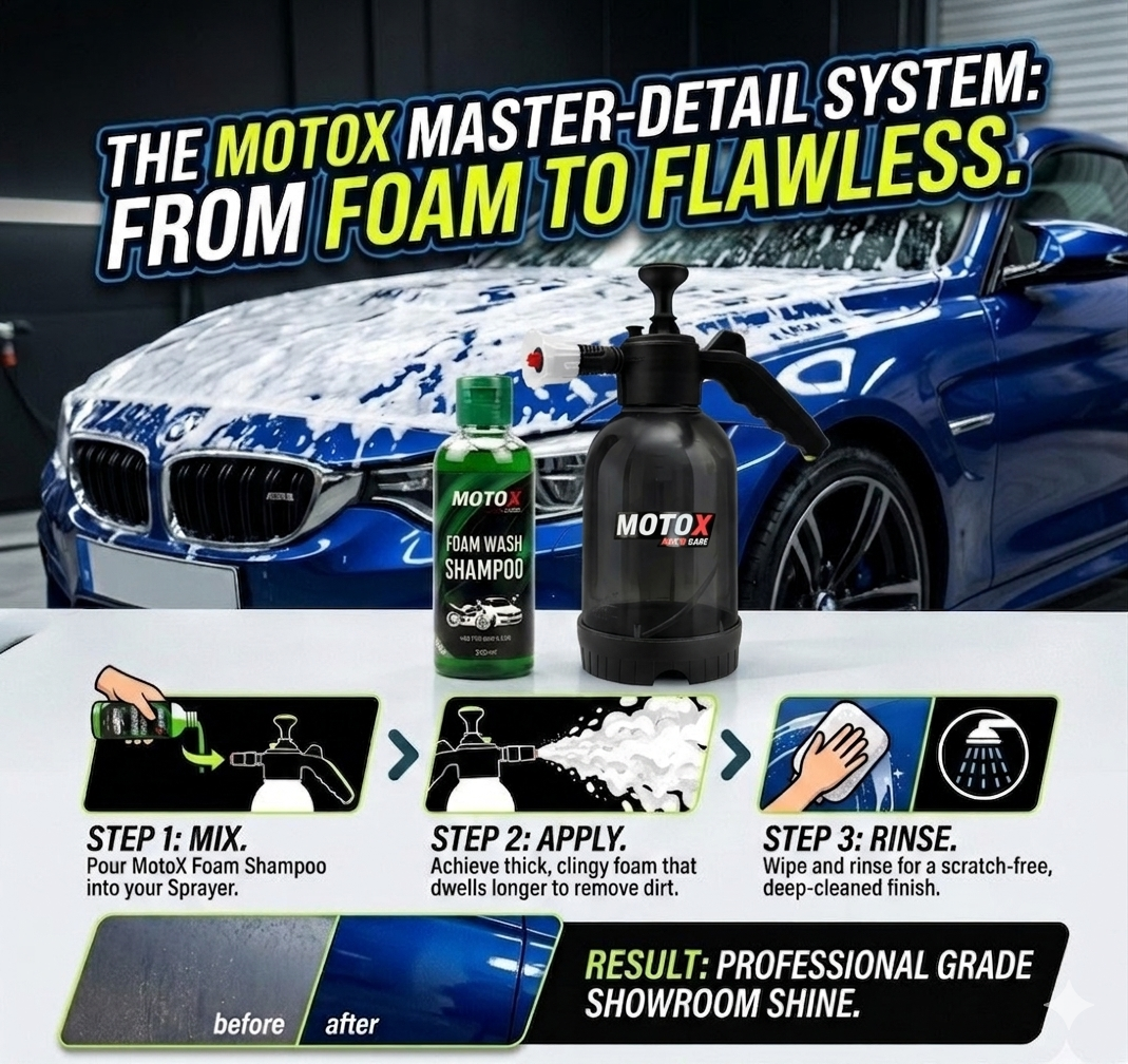 Motox sprayer +  foam shampoo | 250 ml
